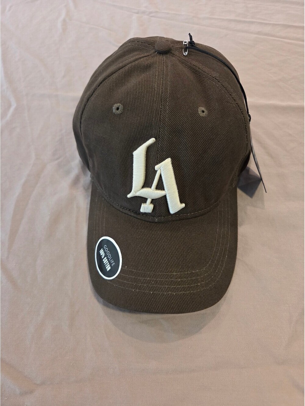Goodlife Adjustable Brown Corduroy LA Baseball Cap